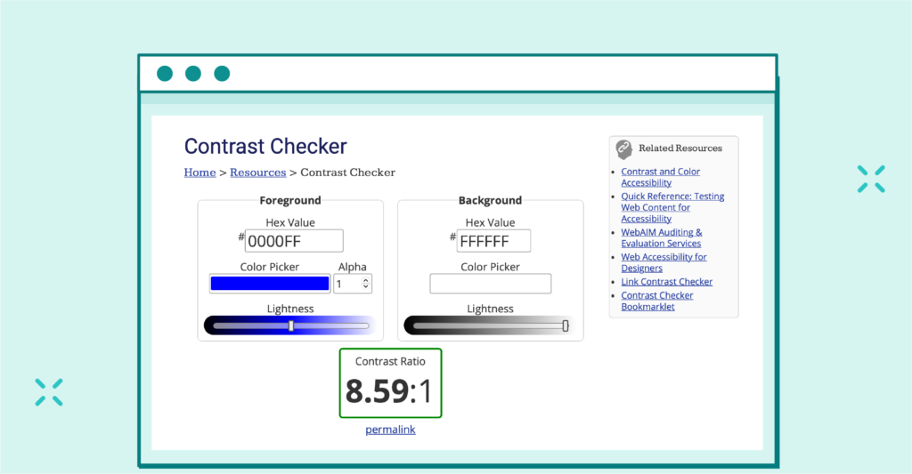 WebAIM-Contrast-Checker