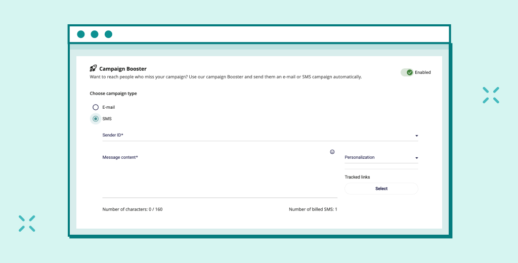 Booster in EmailLabs Pannel
