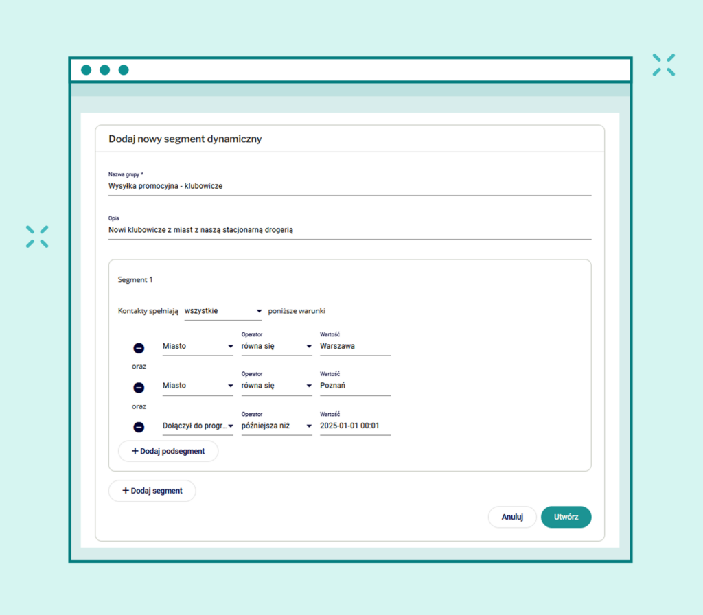 Segmenty Dynamiczne EmailLabs