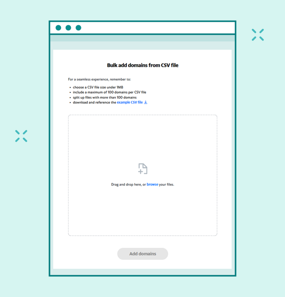 Yahoo Sender Hub Bulk Add Domains