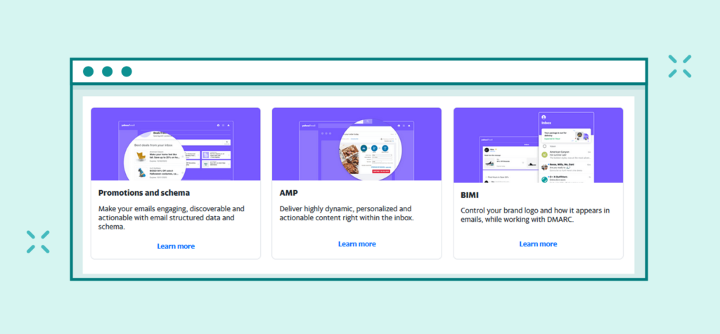 Yahoo Sender Hub Promotions, AMP and BIMI